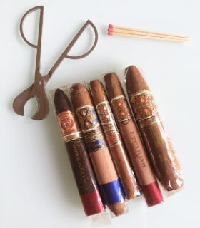 Arturo Fuente Anejo Robusto cigar with dark wrapper