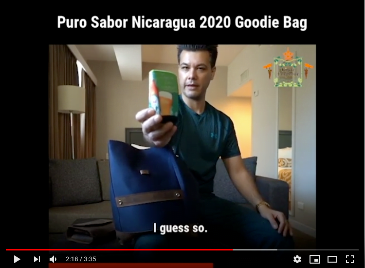 Puro Sabor Nicaragua 2020: Official Goodie Bag Unboxing