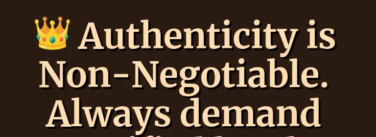 Authenticity is Non-Negotiable. Always demand verified legal cigars.